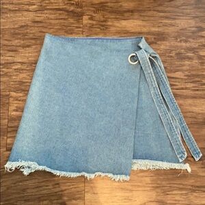 NWT Denimi Wrap Mini Skirt